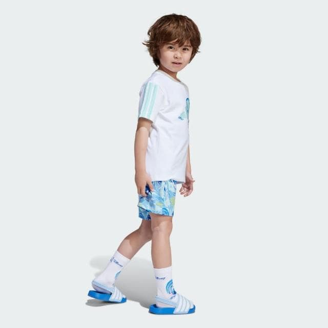 【adidas 愛迪達】DISNEY LILO & STITCH 運動套裝 童裝 JF3659