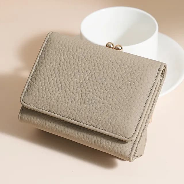 【LEESA】雙11 口金包\短夾女\零錢包\皮夾\口金包\錢包\日式錢包\三折短夾\