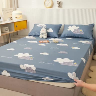 【寢聚 Sleep Club】超防水防塵防蹣 保潔墊 床包 4色任選(單人/雙人/加大任選 床包 床單 床墊 床套)
