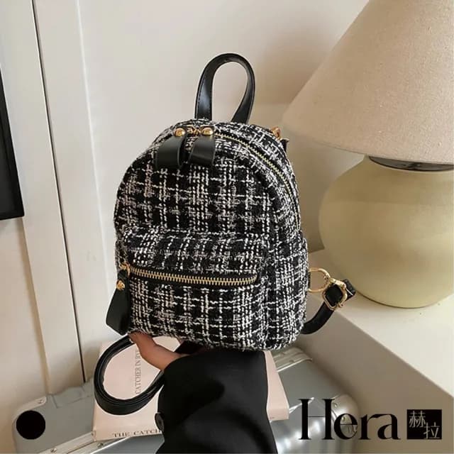 【HERA 赫拉】情人節禮物 小香風迷你多用雙肩包 H114041402(小香風 多用 雙肩包)