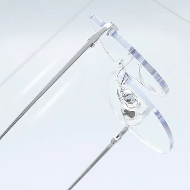 【LEEHER】純鈦眼鏡/無度數眼鏡/超輕鏡架/無框眼鏡/氣質眼鏡/眼鏡/鏡框/鏡架/顯臉小/素顏