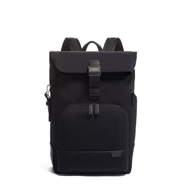【TUMI】Harrison Osborn 旅行商務用捲頂背包 - 黑(TUMI 官方旗艦店)