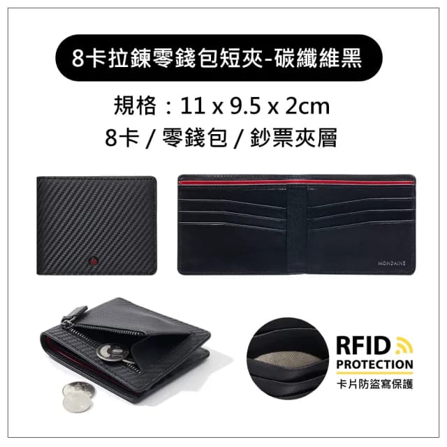 【MONDAINE 瑞士國鐵】x Knirps德國紅點 聯合品牌 送禮 經典拉鍊零錢牛皮短夾 皮夾 男夾(多款任選)