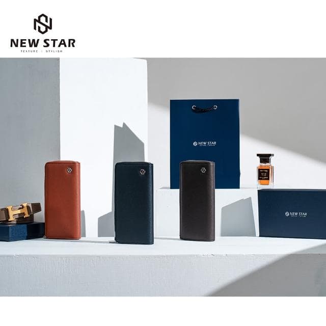 【NEW STAR】質感輕量防盜刷友善皮革長夾 多夾層 零錢 男 女 男皮夾 現貨 CA168(情人節 禮物)