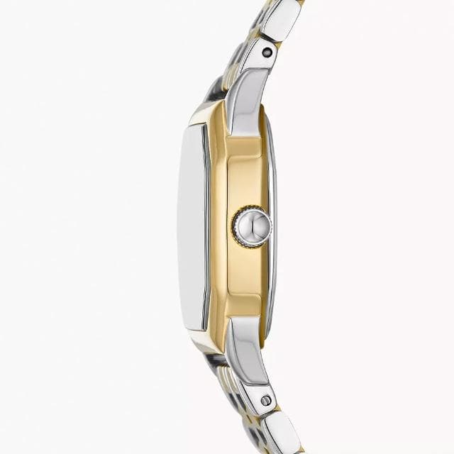 【FOSSIL】Harlow 復古八角大三針女錶-雙色/27mm 母親節 送禮 禮物(ES5362)
