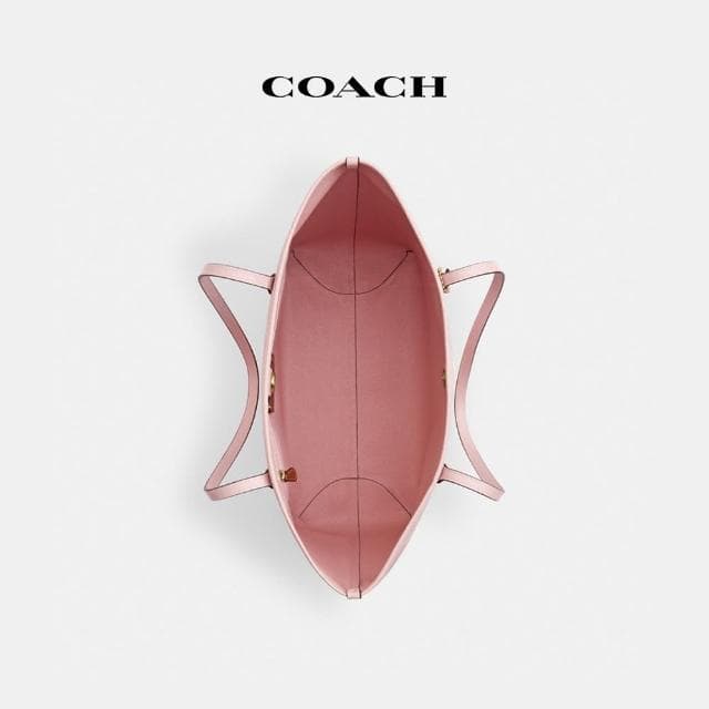 【COACH】蔻馳官方直營 CITY經典Logo托特包(2色可選)