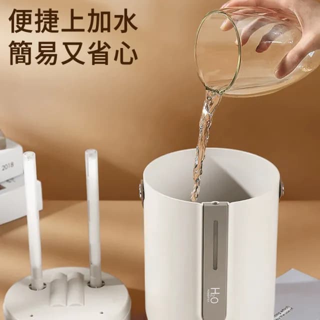 【MUAN】智能數顯雙噴霧加濕器 大容量納米霧化水氧幾 靜音空氣清淨機(小夜燈 加濕機 霧化機)