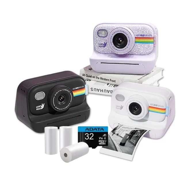 【esoon】esoonkids Pro 潮玩 拍立得兒童相機+32G記憶卡(生日禮物/文青手帳/打印機/新年)
