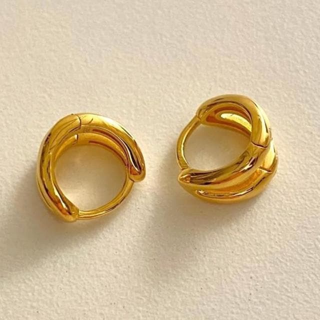 【KT DADA】情人節禮物 小圈耳環 高級感 輕奢 耳飾 耳扣 韓國飾品 簡約ins風 個性耳環 抗敏耳環 925 純銀耳