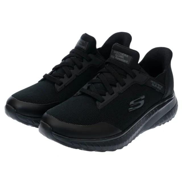 【SKECHERS】女鞋 工作鞋系列 工作鞋 瞬穿舒適科技 SQUAD CHAOS SR 寬楦款(108159WBLK)
