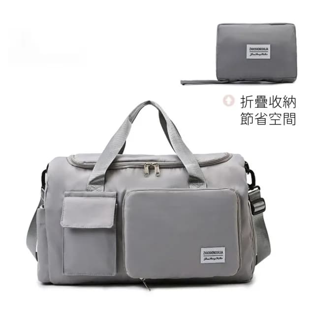 【小巳XIAOSI】父親節禮物 日系質感旅行袋 柔韌面料 舒適加寬背帶(防水包 防潑水側背包 側肩包拉桿包旅遊收