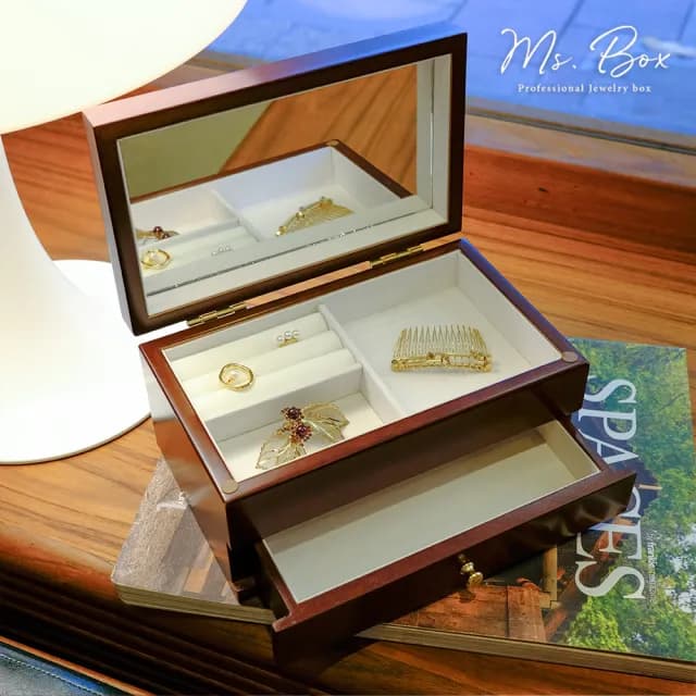 【Ms. box 箱子小姐】情人節禮物 英國MELE&CO高級木質飾品盒/珠寶盒/收納盒(英倫古典風格小木盒)