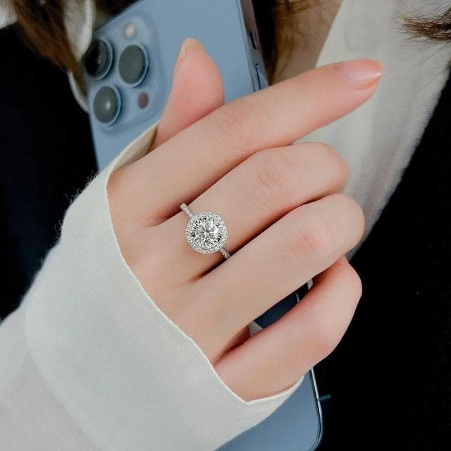 【LEESA】s925純銀\情侶戒指\飾品\銀飾\可調節\情侶對戒\男戒\女戒\情人節禮物\戒指\對戒\莫桑石\生日禮物