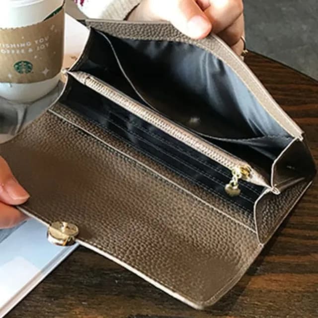 【LEESA】雙11 長款錢包\錢包\皮革長夾\拉鍊長夾\牛皮錢包\多功能\手機包\手拿包\錢包