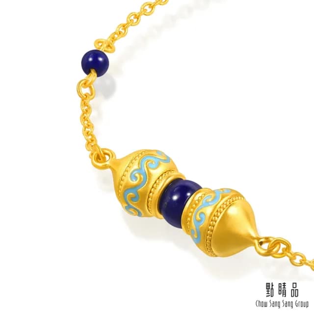 【點睛品】青語如蔓 青金石黃金手鍊