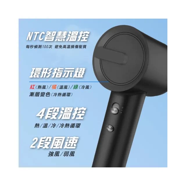 【SIMEI】高速無刷馬達 負離子吹風機 SM-1320(SGS檢驗 2億負離子/冷熱循環/BLDC/8種出風 護髮 速乾)