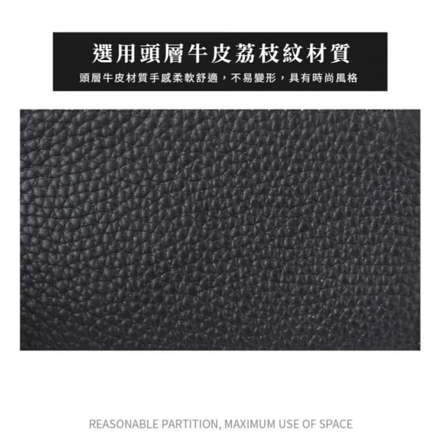 【荔紋時尚】雙11 真皮雙拉鍊隨身手拿錢包(真皮包包 零錢包 分格 手腕包 鑰匙圈 逛街 外出 旅行