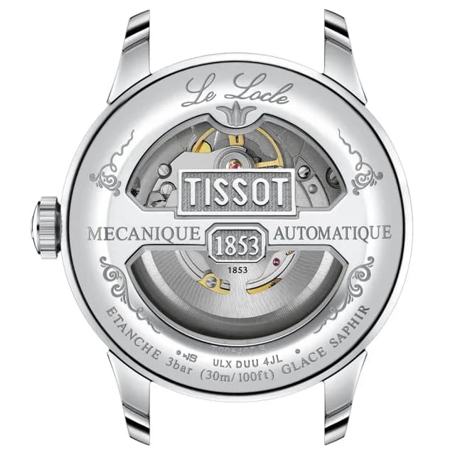 【TISSOT 天梭 官方授權】Le Locle 力洛克機械對錶 情侶手錶 禮物 推薦(T0064071109300+T0062071109600)