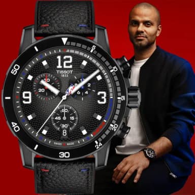 【TISSOT 天梭 官方授權】NBA特別款 東尼·帕克配戴 Supersport 籃球計時手錶 禮物 推薦(T1256173706700)