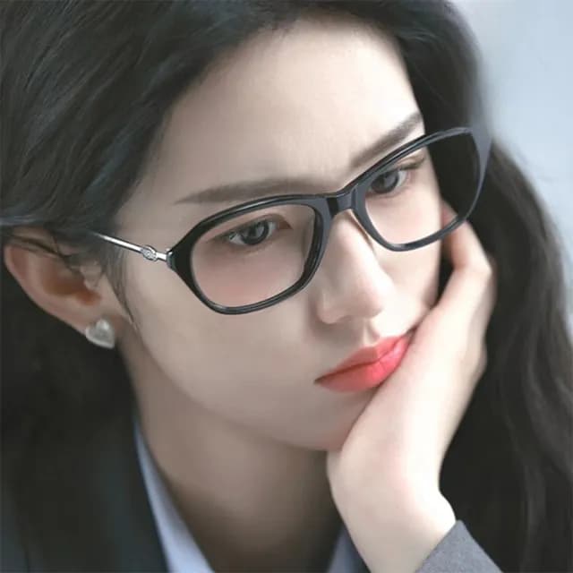【LEEHER】情人節禮物 眼鏡/貓眼眼鏡/方圓框眼鏡/復古眼鏡/素顏眼鏡/男女適用/金屬眼鏡架/眼鏡框/小臉神器/