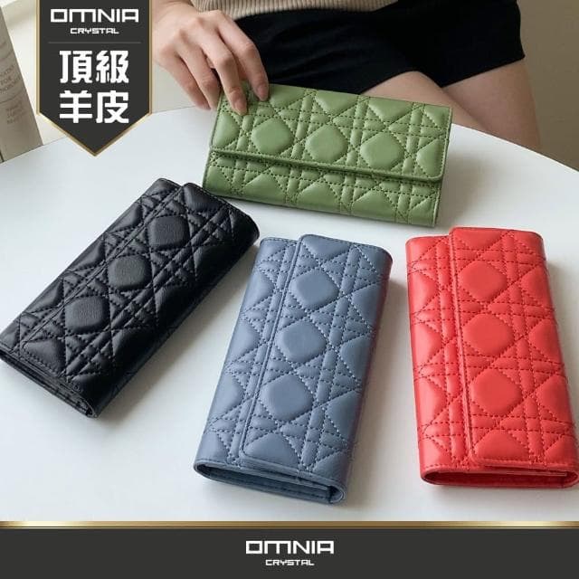 【OMNIA】母親節禮物 韓國Neo真皮長夾 女仕皮夾 NO.3383A(女長夾 女皮夾)