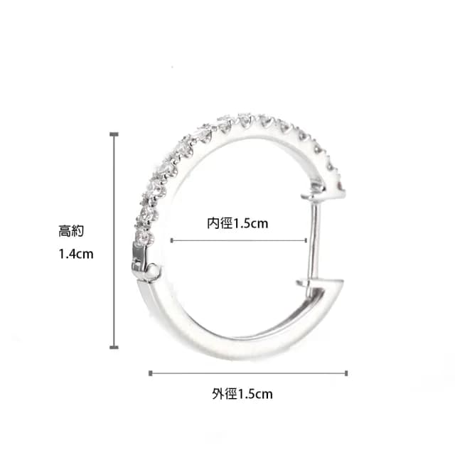 【DOLLY】0.45克拉 天然鑽石 F/VS2 18K金鑽石耳環(母親節 長輩送禮 交換禮物首選)