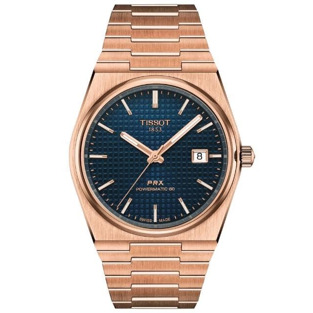 【TISSOT 天梭】PRX系列 復刻機械腕錶 母親節 禮物 推薦(T1374073304100)