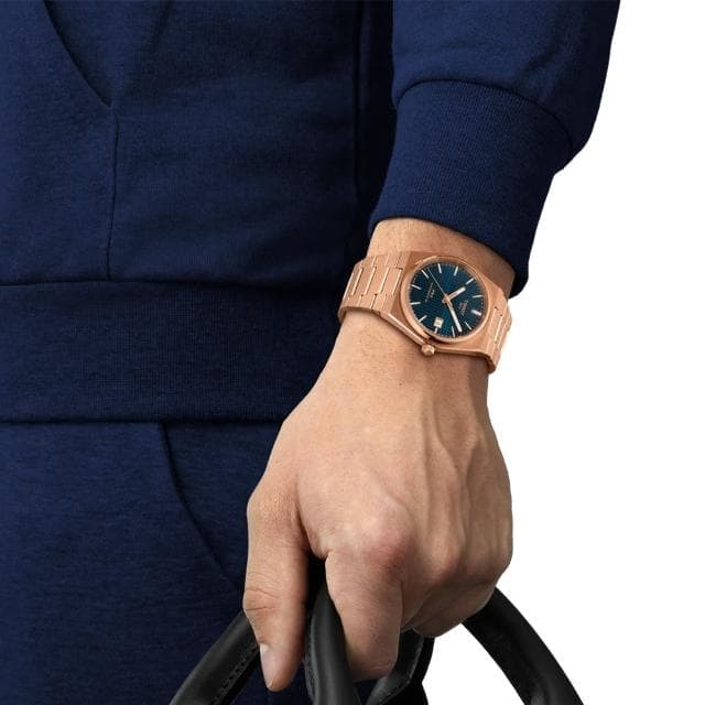 【TISSOT 天梭】PRX系列 復刻機械腕錶 母親節 禮物 推薦(T1374073304100)