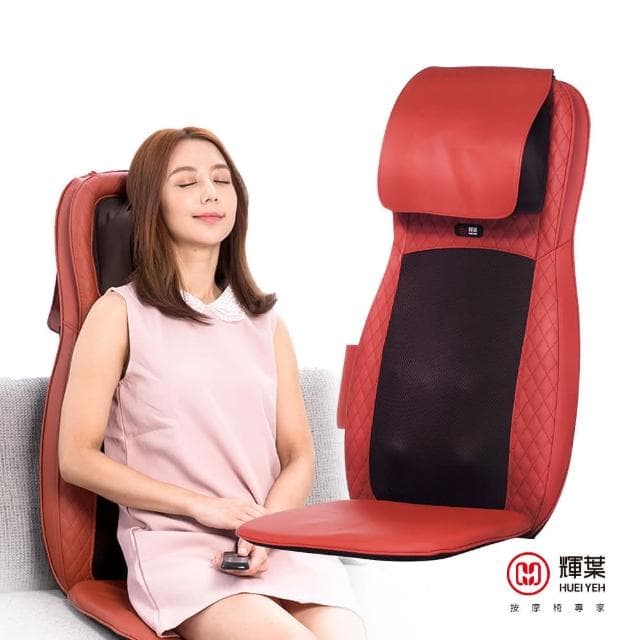 【輝葉】4D溫熱揉槌按摩坐墊 椅墊 母親節禮物(高矮適用/肩頸按摩 HY-640)