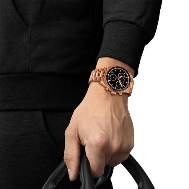 【TISSOT 天梭】PRS516 CHRONOGRAPH 三眼計時腕錶 畢業禮物 送禮 推薦(T1494173305100)