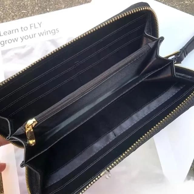 【LEESA】雙11 羊皮長夾\錢包\真皮錢包\真皮包包\手拿包\菱格包\長款錢包\女生錢包\菱格長夾\小