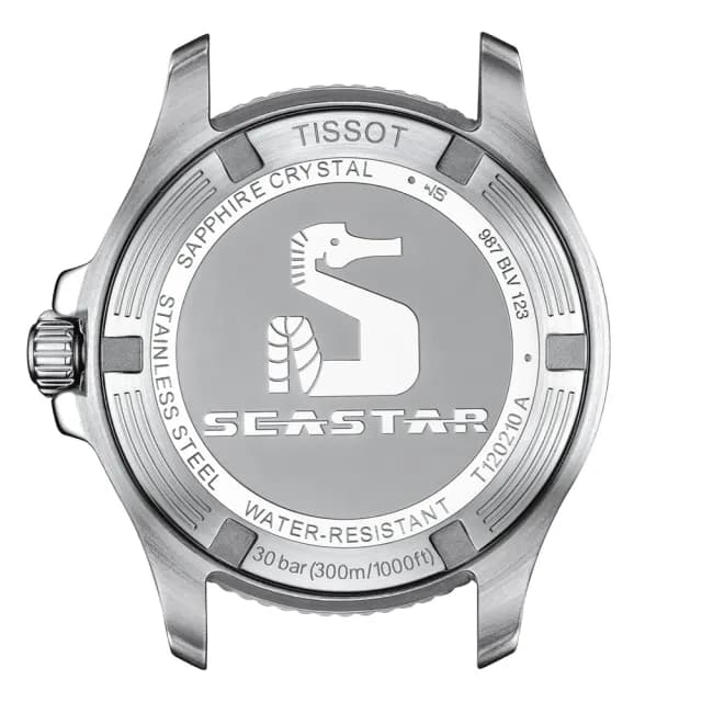 【TISSOT 天梭 官方授權】海洋之星300米潛水錶 對錶 情侶手錶 禮物(T1204102205101+T1202102205101)
