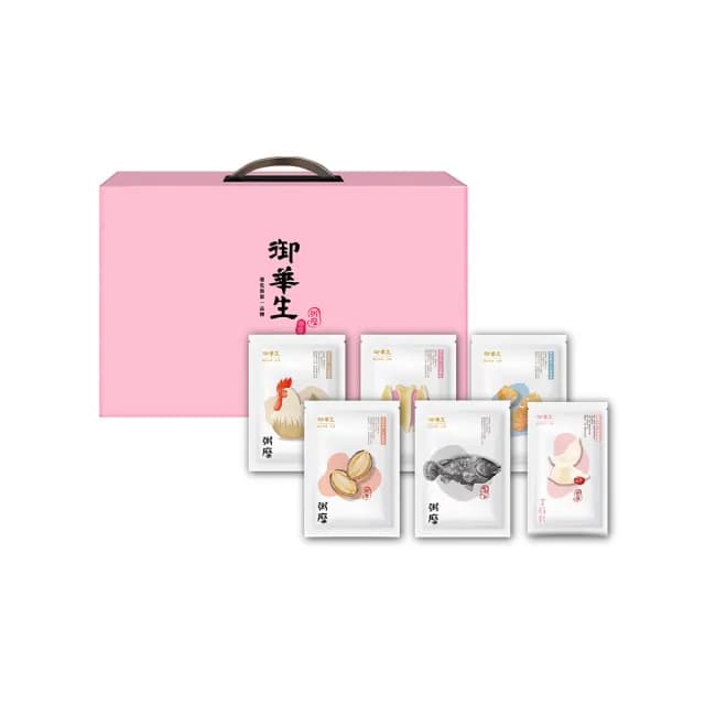 【御華生】粥糜燕窩美顏飲12入禮盒- 五種粥糜+燕窩美顏飲各2入(送禮首選 長輩養生 禮盒 常溫)