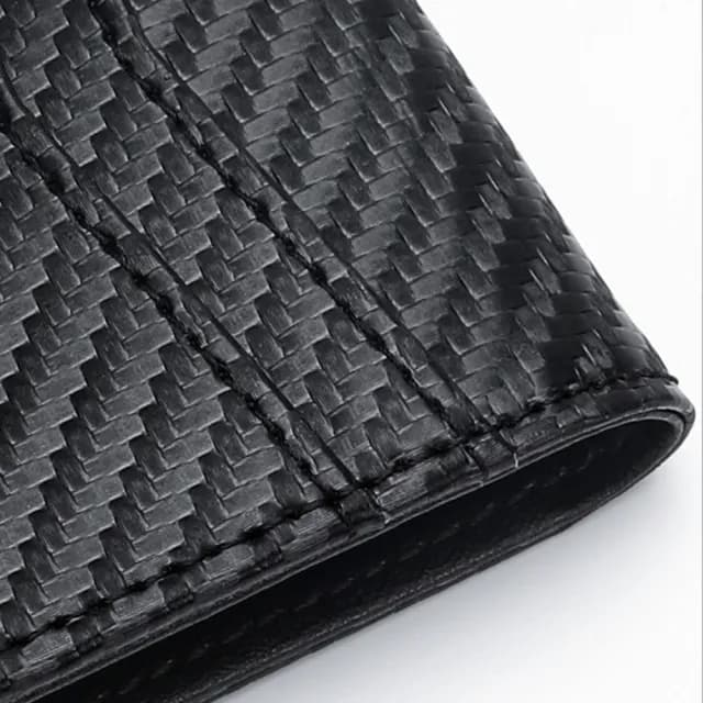 【LEESA】雙11 碳纖維紋\美金錢夾\薄錢包\防盜刷錢包\手機錢包\信用卡包\韓國錢包\錢包\皮夾\短