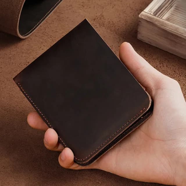 【LEESA】雙11 錢包\短夾\瘋馬皮錢包\皮夾短夾\美金皮夾\牛皮短夾\禮物\錢包