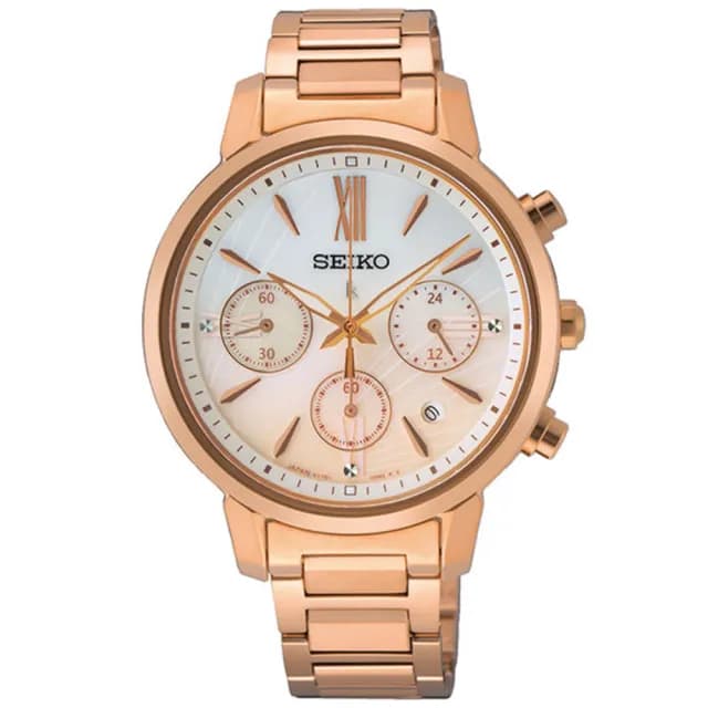 【SEIKO 精工】LUKIA 王淨配戴款 海芋 太陽能計時腕錶 畢業禮物 送禮 推薦(SSC918J1/V175-0FC0P)