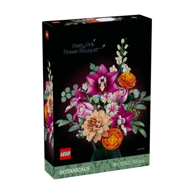 【LEGO 樂高】Botanicals 10313 野花花束 & 10342 優雅粉紅花束 2入組(居家擺飾 禮物 花藝 手工藝 母親節禮