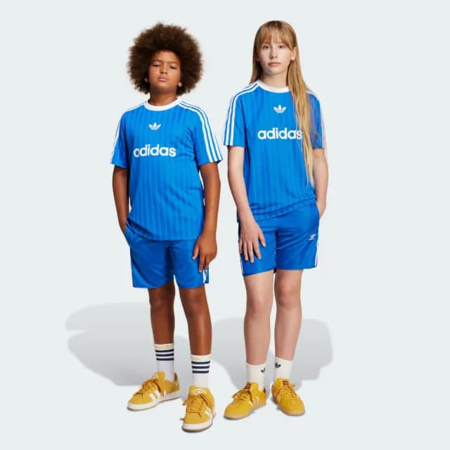 【adidas 愛迪達】ADICOLOR 運動短褲 童裝 - Originals JC9131