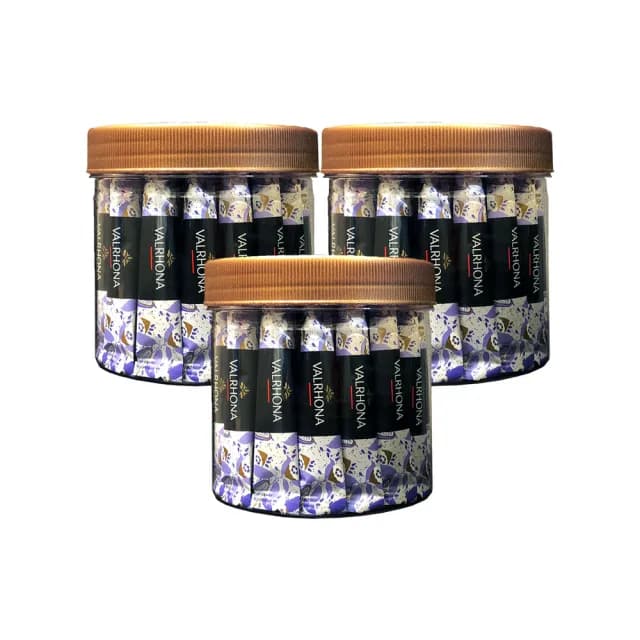 【VALRHONA】法芙娜頂級純苦61%巧克力棒x3組｜40入裝｜開元食品｜璞珞咖啡(160公克/罐)