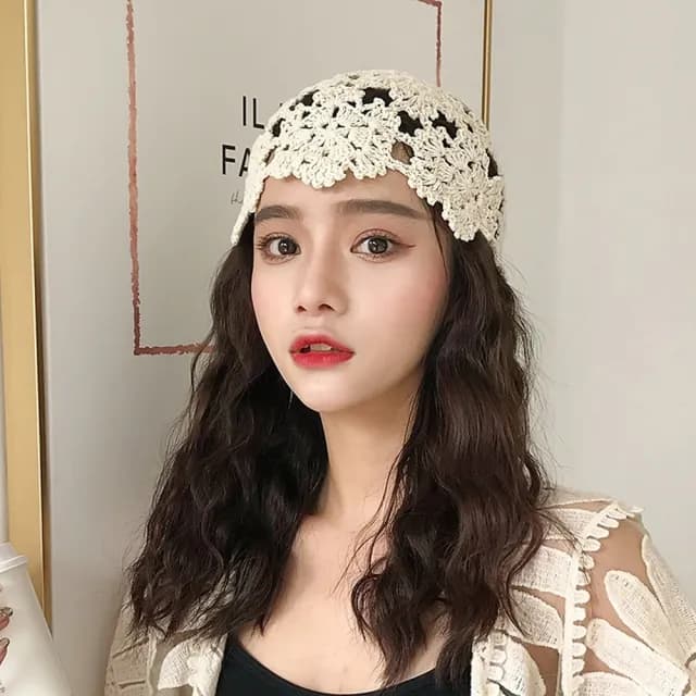 【巴黎精品】現貨秒發 針織毛帽(勾花編織薄款鏤空女帽子情人節生日禮物6色p1aa2)