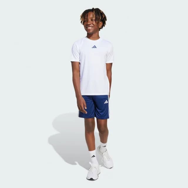 【adidas 愛迪達】TRAIN ESSENTIALS 3-STRIPES 運動套裝 吸濕排汗 童裝 JJ1030