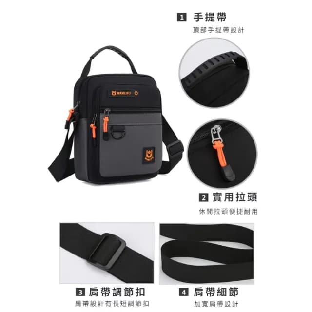 【輕鬆出行】情人節禮物 百搭休閒隨身多格防盜斜背包(手提包 出國旅遊 旅行 隨身小包包 手機 男士)