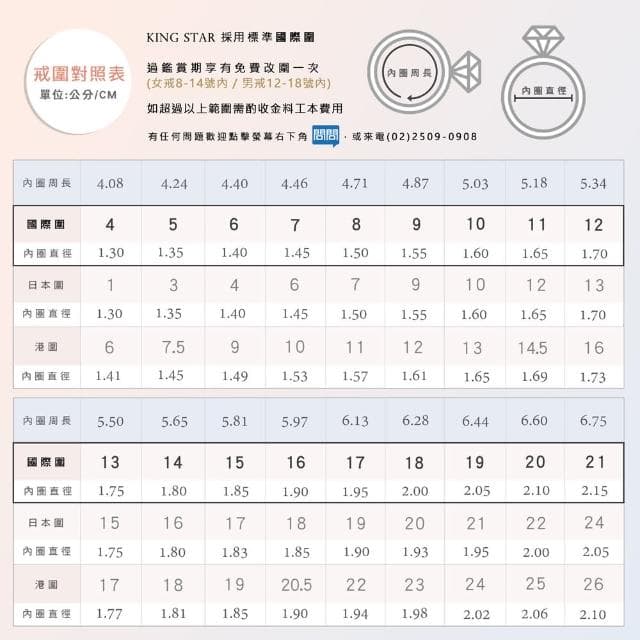 【King Star】買一送一 50分 限量 最白D色 18K金 天然鑽石戒指/項鍊-任選(二克拉視覺效果)