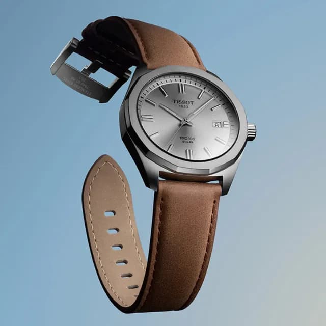 【TISSOT 天梭】PRC 100系列 太陽能 經典時尚腕錶 畢業禮物 送禮 推薦(T1514221603100)