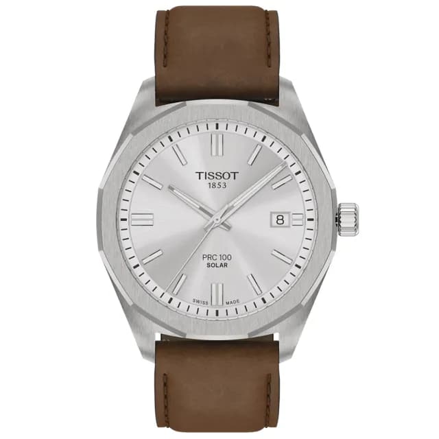 【TISSOT 天梭】PRC 100系列 太陽能 經典時尚腕錶 父親節 禮物 送禮 推薦(T1514221603100)