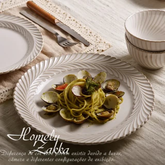 【Homely Zakka】日式創意復古窯變釉陶瓷餐盤碗餐具_魚盤31cm(湯盤 餐具 餐盤 盤子 器皿)