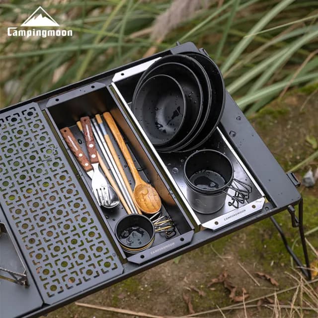 【Chill Outdoor】柯曼 IGT半單位餐具盒CK-11(露營 IGT單位桌 餐具盒 置物盒)