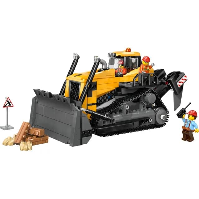 【LEGO 樂高】城市系列 60466 黃色推土機(男孩禮物 交通工具玩具 兒童玩具 積木)