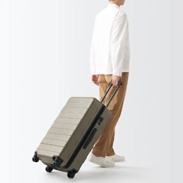 【MUJI 無印良品】四輪硬殼止滑拉桿箱75L(共3色)
