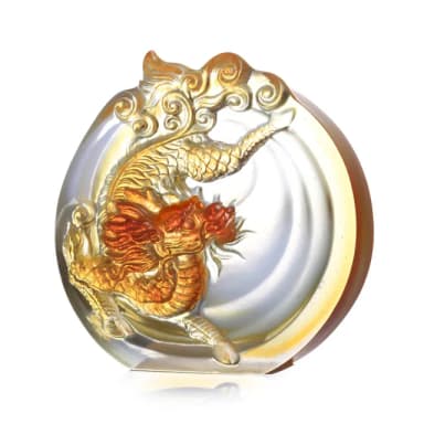 【琉璃工房 LIULI】舞朝陽 神威麒麟 入厝禮/轉任(送禮/琉璃/禮物/水晶/藝術品/禮贈/企業)